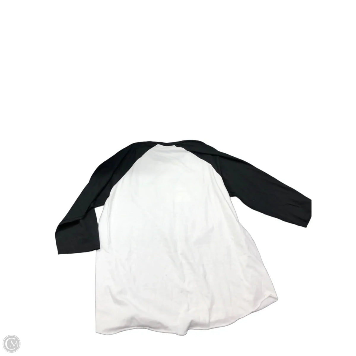 Top 3/4 Sleeve Basic By Jerzees In Black & White, Size: Xl
