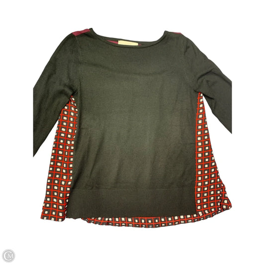Sweater By Loft In Black & Purple, Size: S