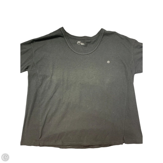 Top Short Sleeve By Aerie In Black, Size: L