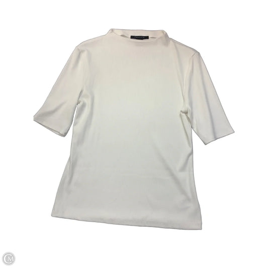 Top Short Sleeve By Tahari In White, Size: M
