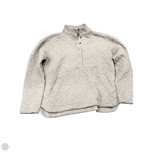 Sweatshirt Collar By Eddie Bauer In Grey, Size: M