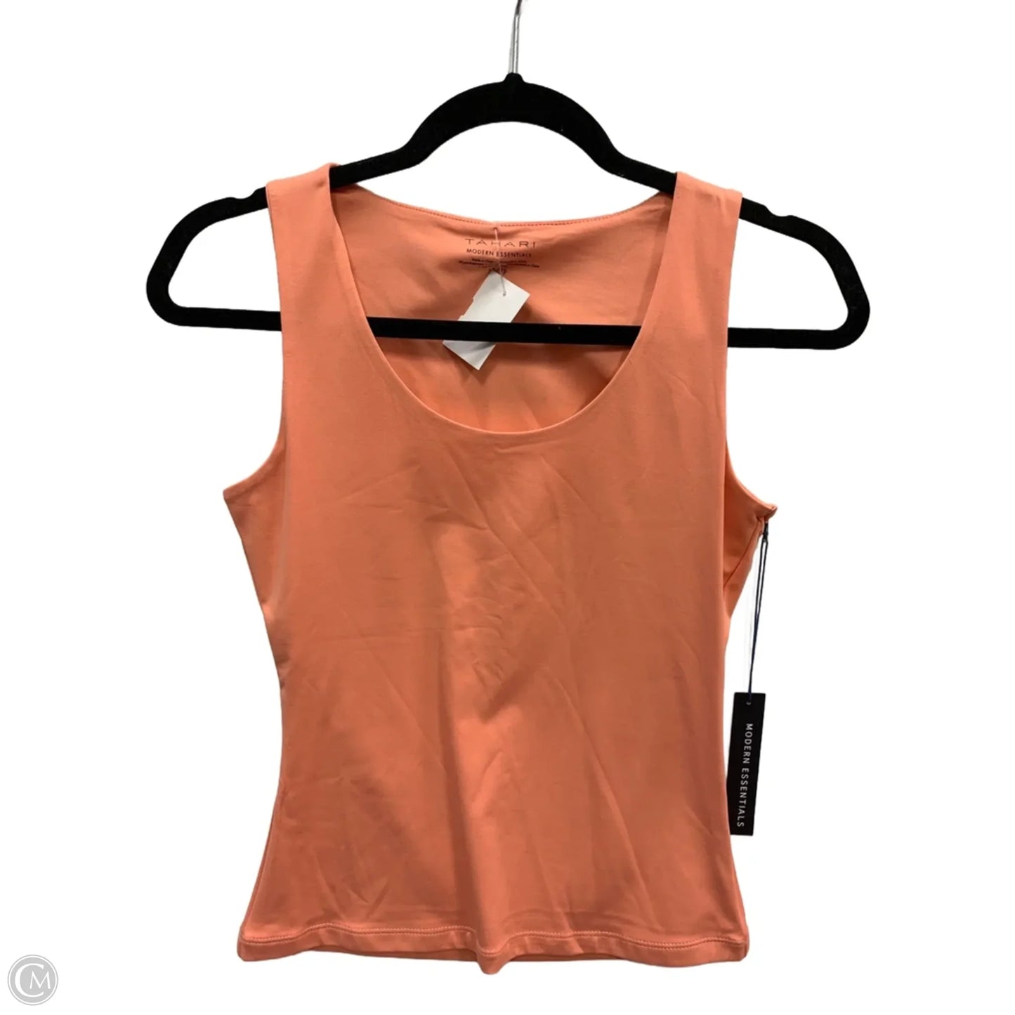Tank Top By Tahari By Arthur Levine In Orange, Size: Xs