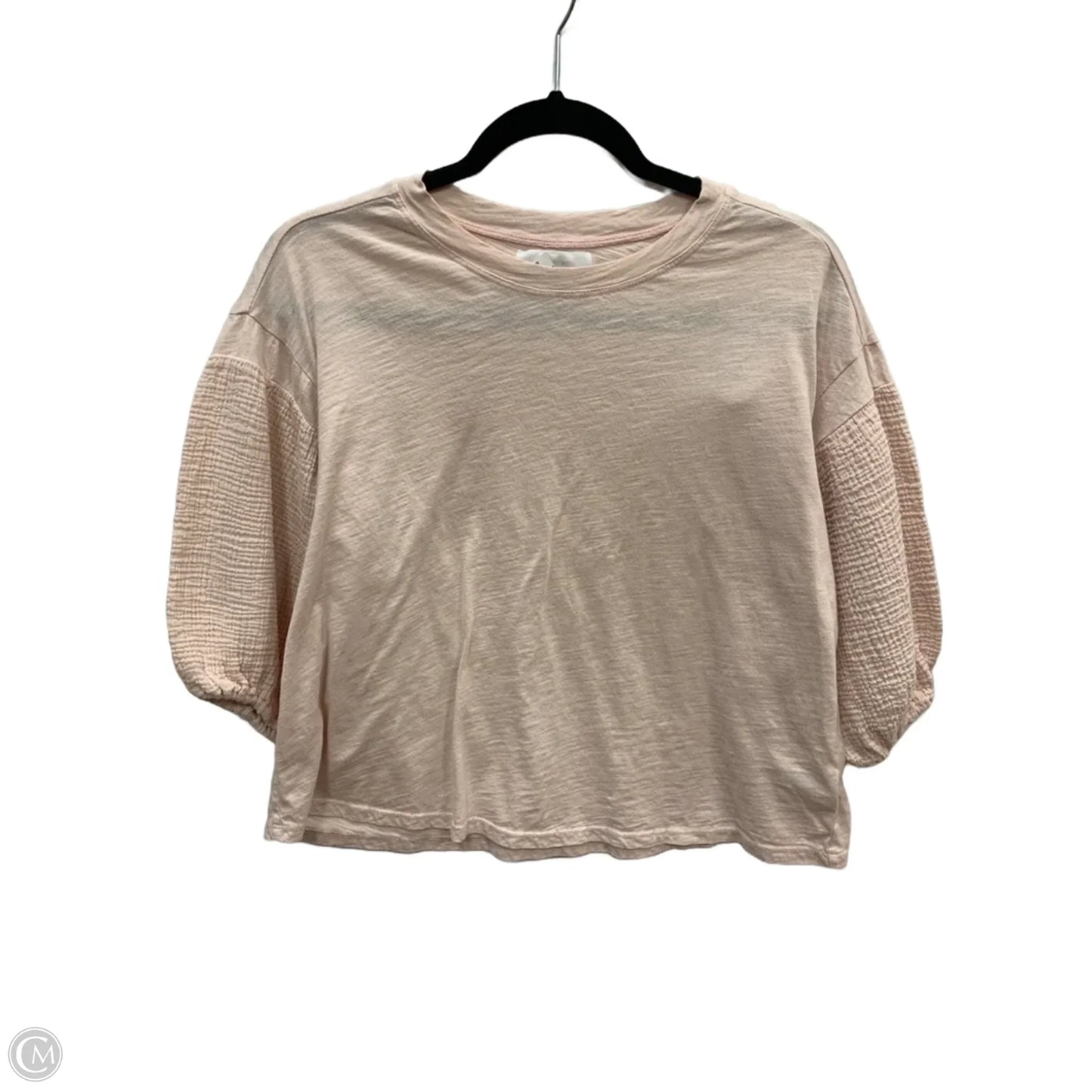 Top Short Sleeve Basic By Velvet In Pink, Size: Xs