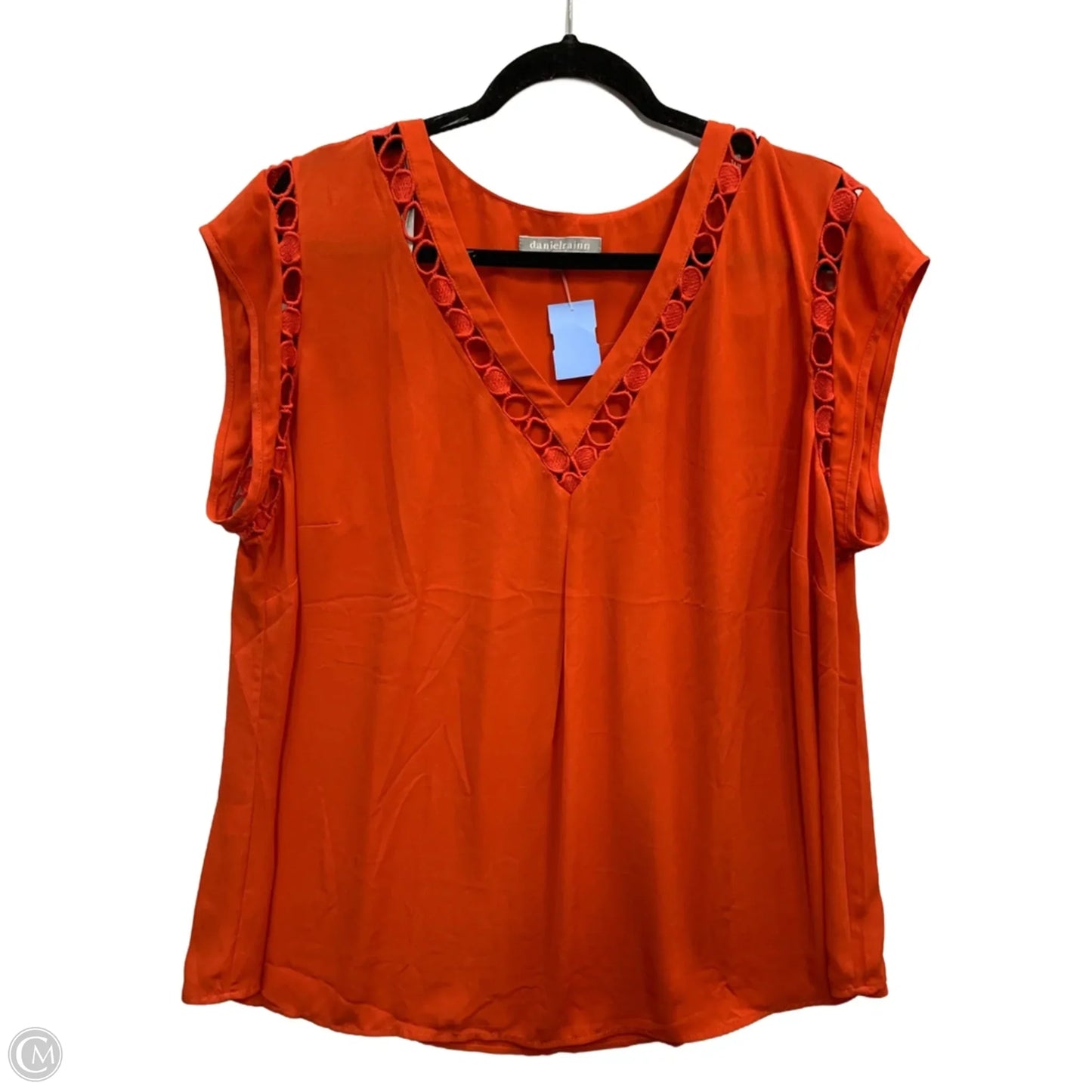 Top Sleeveless By Daniel Rainn In Orange, Size: 2x
