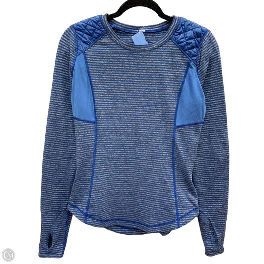 Athletic Top Long Sleeve Crewneck By Lululemon In Blue, Size: 6