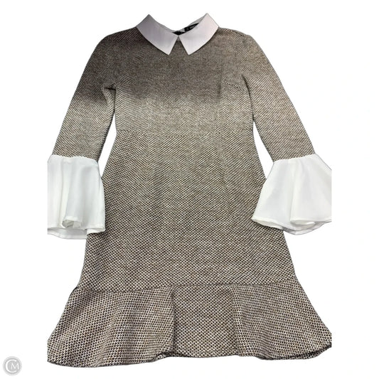 Dress Sweater By Shein In Brown & Cream, Size: S