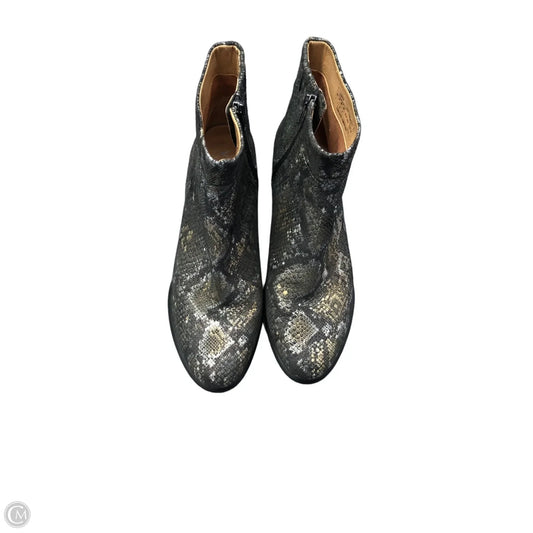 Boots Ankle Heels By Vionic In Animal Print, Size: 8