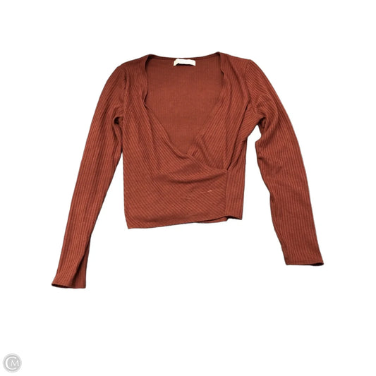 Top Long Sleeve Basic By Abercrombie And Fitch In Red, Size: M