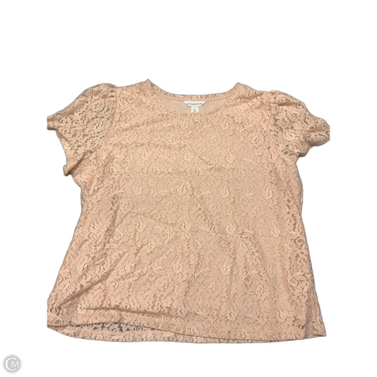 Top Short Sleeve By Liz Claiborne In Pink, Size: Xl