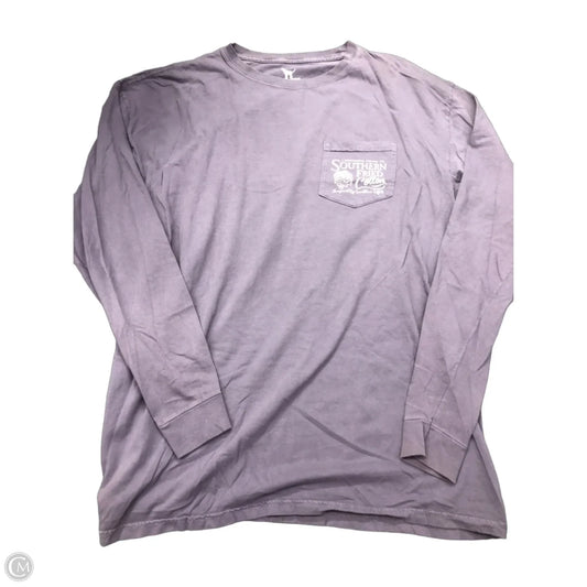 Top Long Sleeve Basic By Clothes Mentor In Purple, Size: Xl