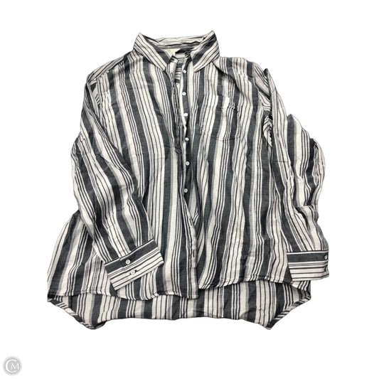 Top Long Sleeve By Cato In Striped Pattern, Size: Xl