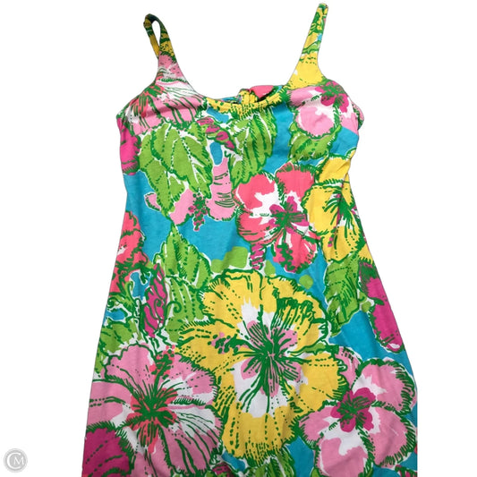 Dress Designer By Lilly Pulitzer In Floral Print, Size: Xl