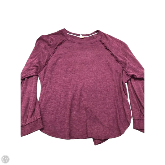 Top Long Sleeve By Pilcro In Purple, Size: Xl
