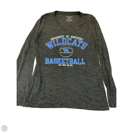 Top Long Sleeve By Blue 84 In Grey, Size: M