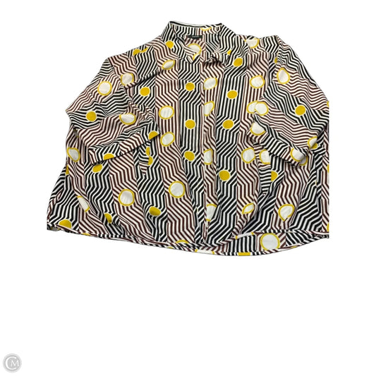 Top Short Sleeve By Alfani In Striped Pattern, Size: 4x
