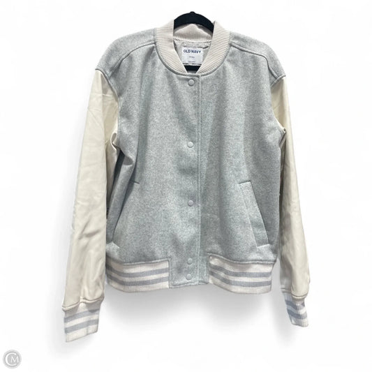 Jacket Other By Old Navy In Grey & White, Size: M