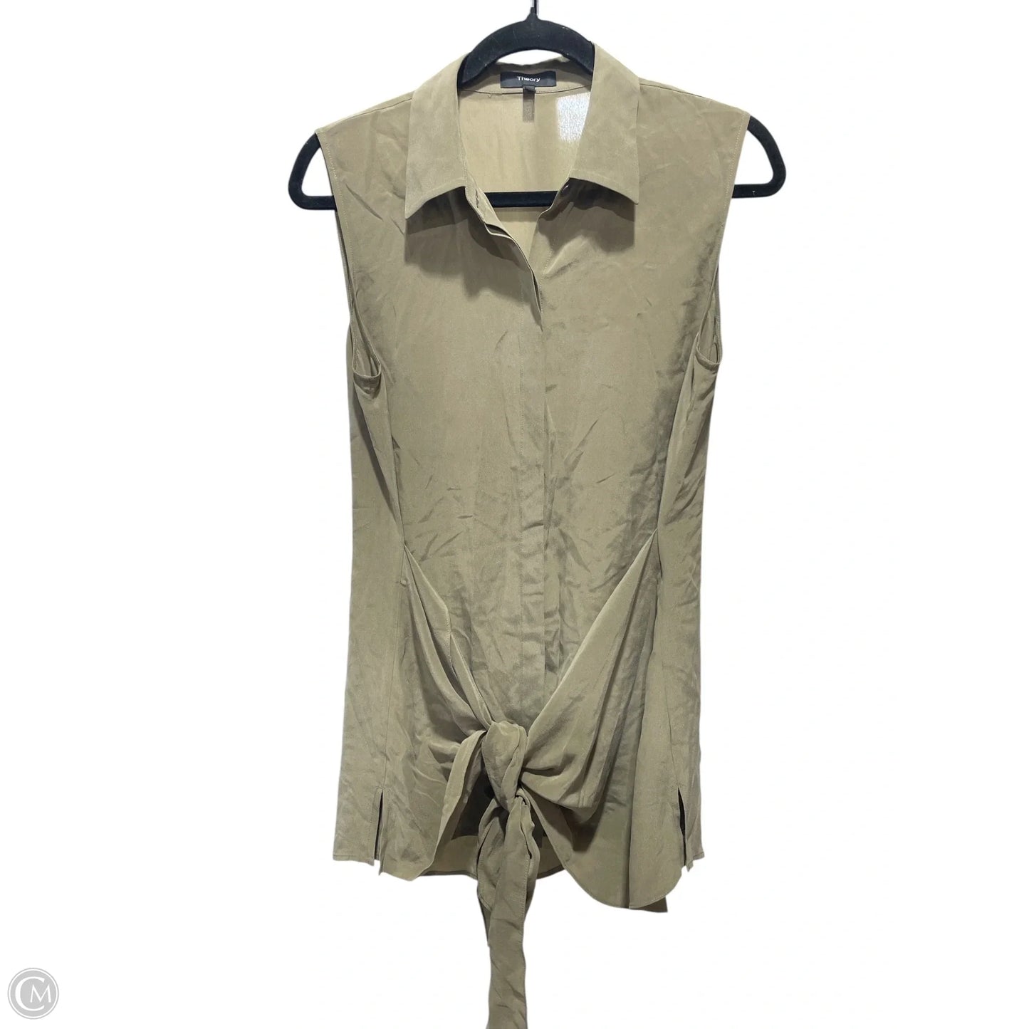 Tunic Sleeveless By Theory In Green, Size: M