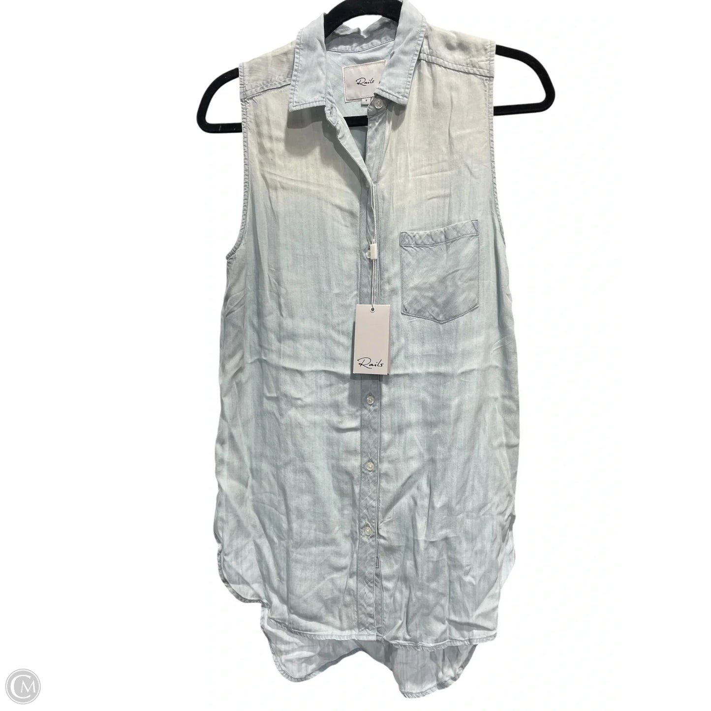 Dress Casual Midi By Rails In Blue Denim, Size: S