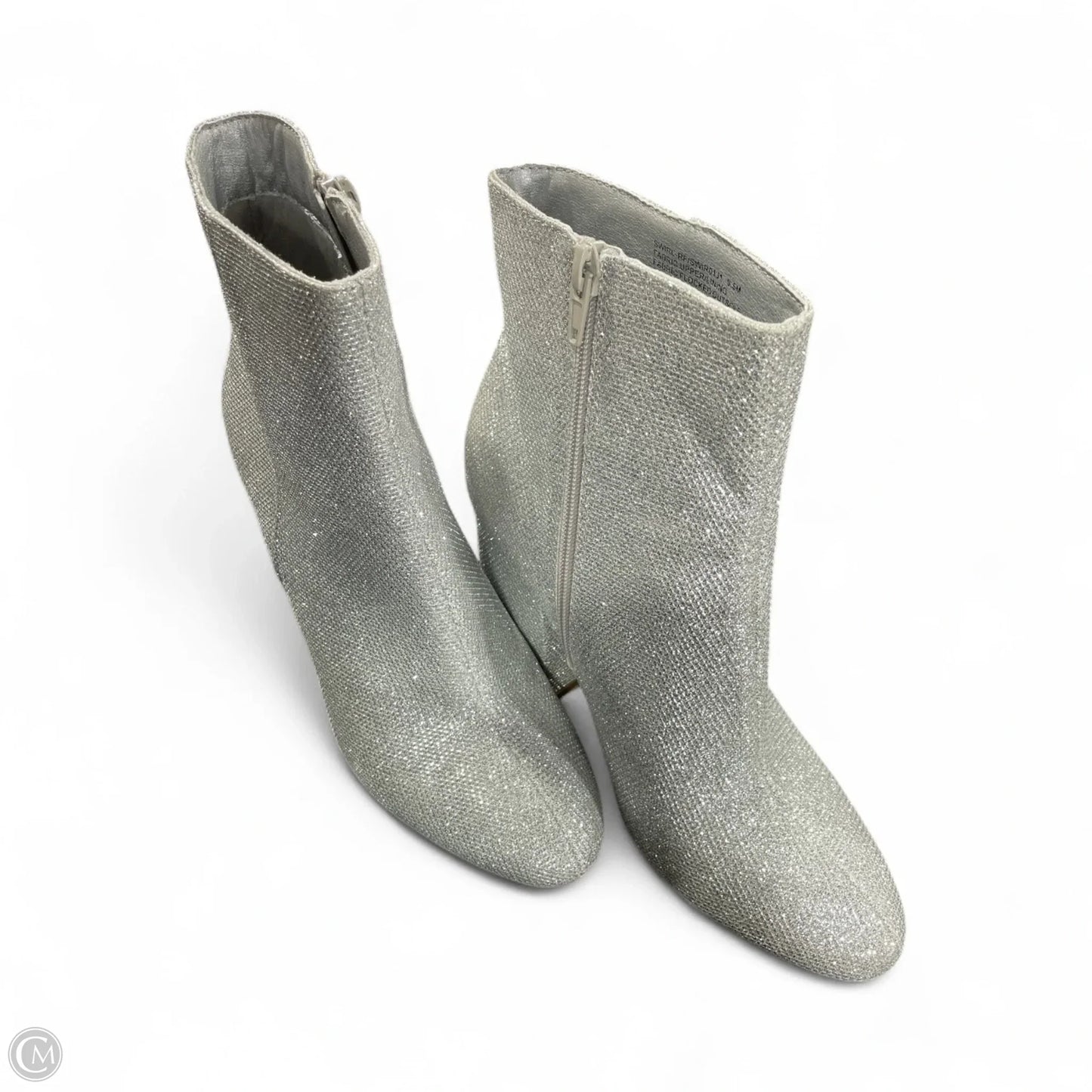 Boots Ankle Heels By Madden Girl In Silver, Size: 9.5