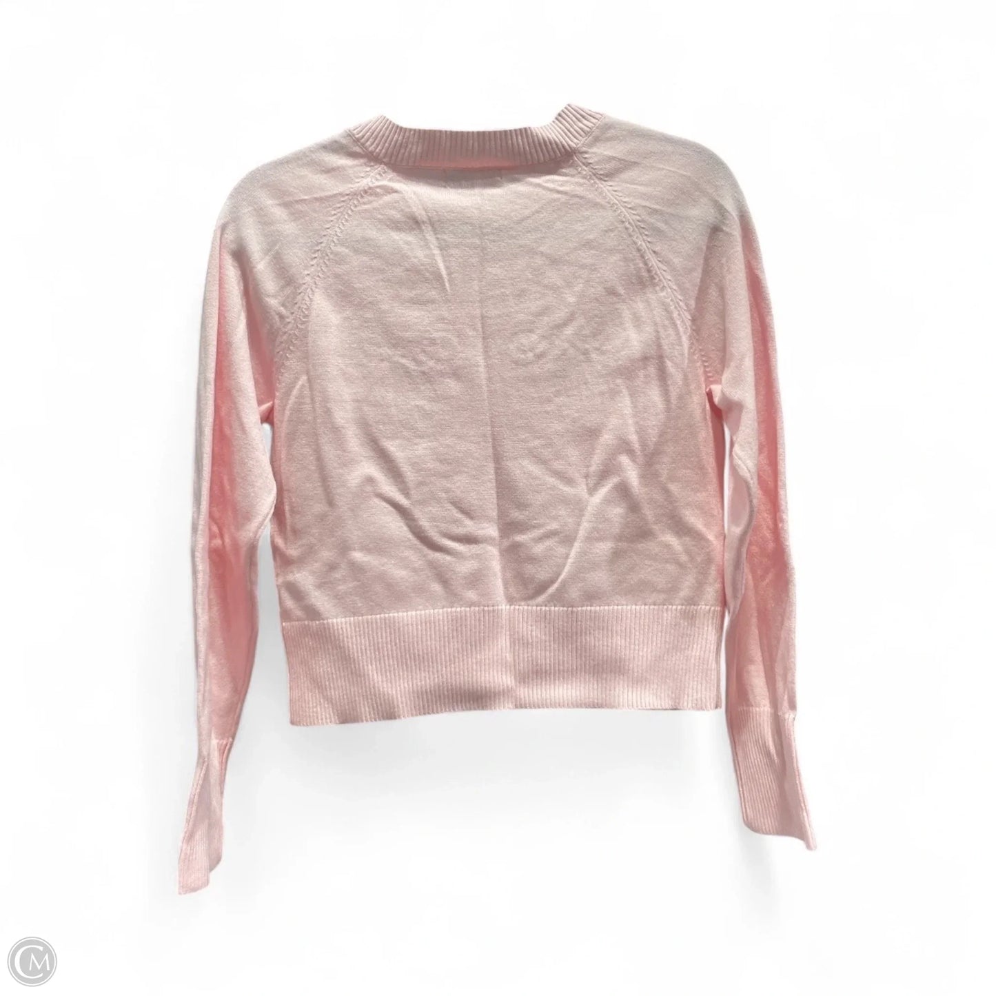 Sweater Cardigan By Clothes Mentor In Pink, Size: M