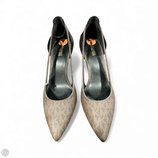 Shoes Heels Kitten By Michael By Michael Kors In Black & Brown, Size: 7