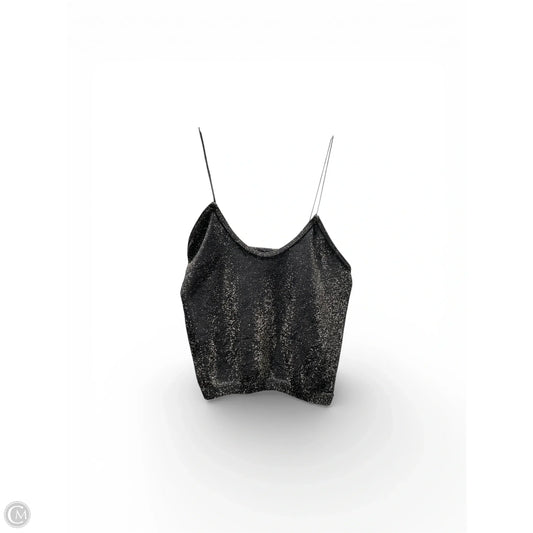 Blouse Sleeveless By Free People In Black & Gold, Size: Xs