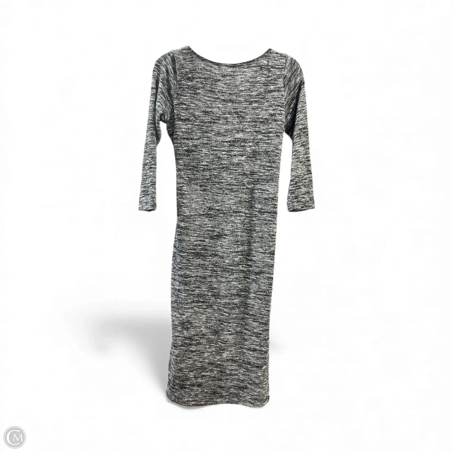 Dress Casual Midi By Max Studio In Black & Grey, Size: S