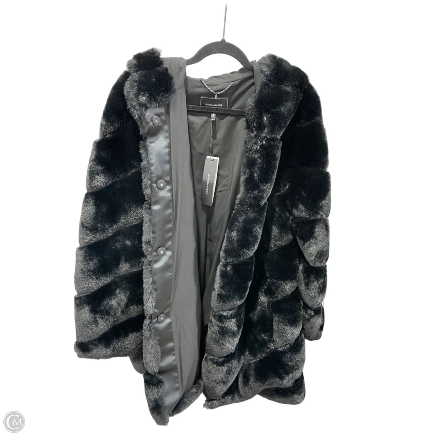 Coat Faux Fur & Sherpa By Bcbgeneration In Black, Size: Xl