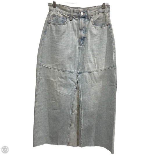 Skirt Maxi By Just Black In Blue Denim, Size: S