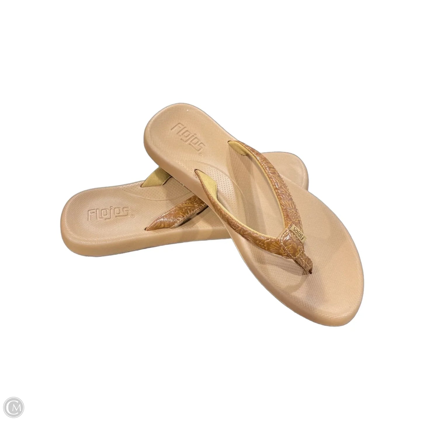Sandals Flip Flops By Clothes Mentor In Brown, Size: 8