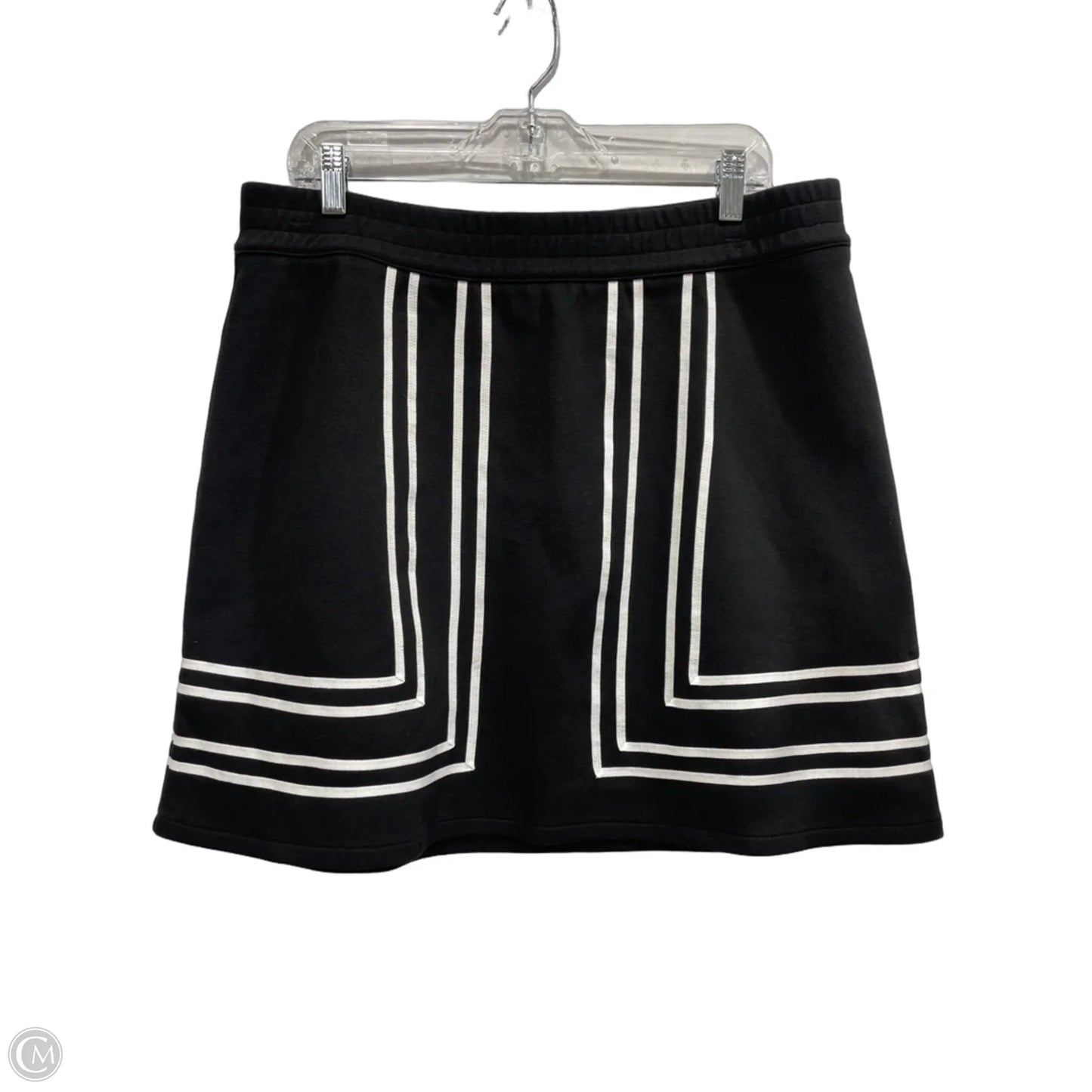 Skirt Midi By Talbots In Black & White, Size: L