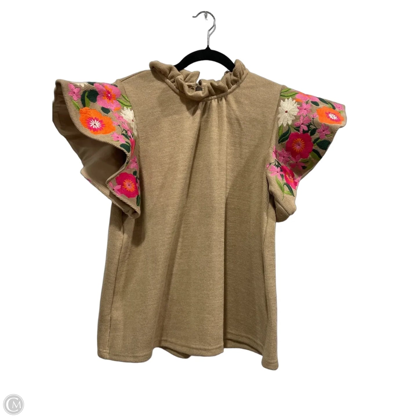 Top Short Sleeve By Thml In Floral Print, Size: M
