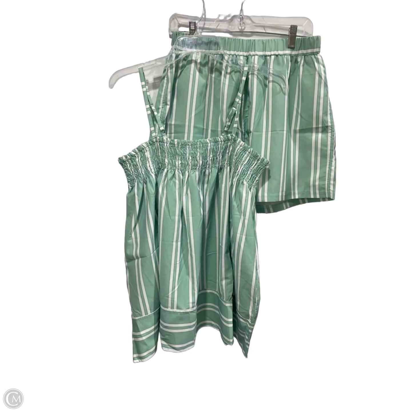 Shorts Set By Clothes Mentor In Striped Pattern, Size: L
