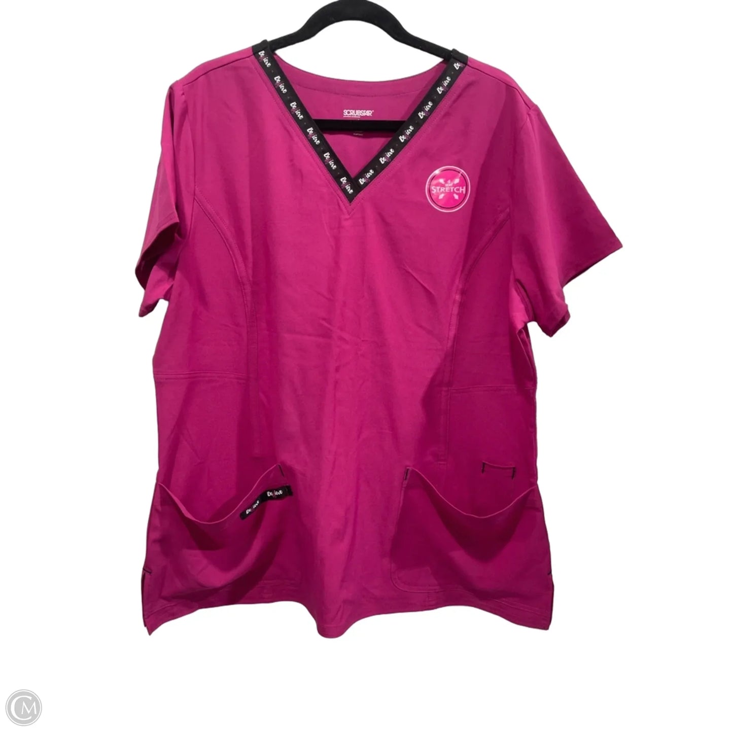 Top Short Sleeve By Clothes Mentor In Pink, Size: Xl