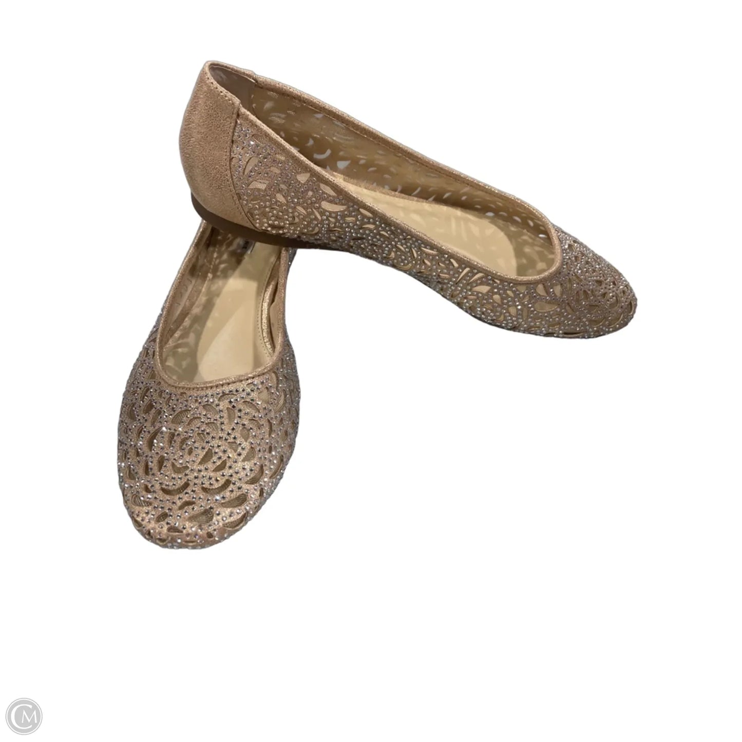 Shoes Flats By Alex Marie In Gold, Size: 8