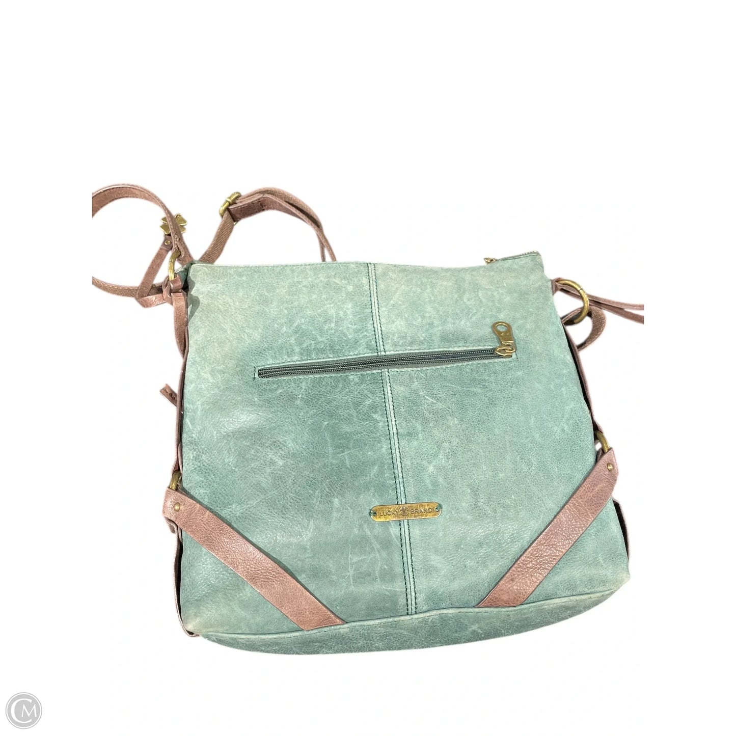 Crossbody Leather By Lucky Brand, Size: Large