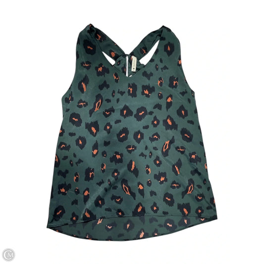 Blouse Sleeveless By Tyche In Animal Print, Size: M