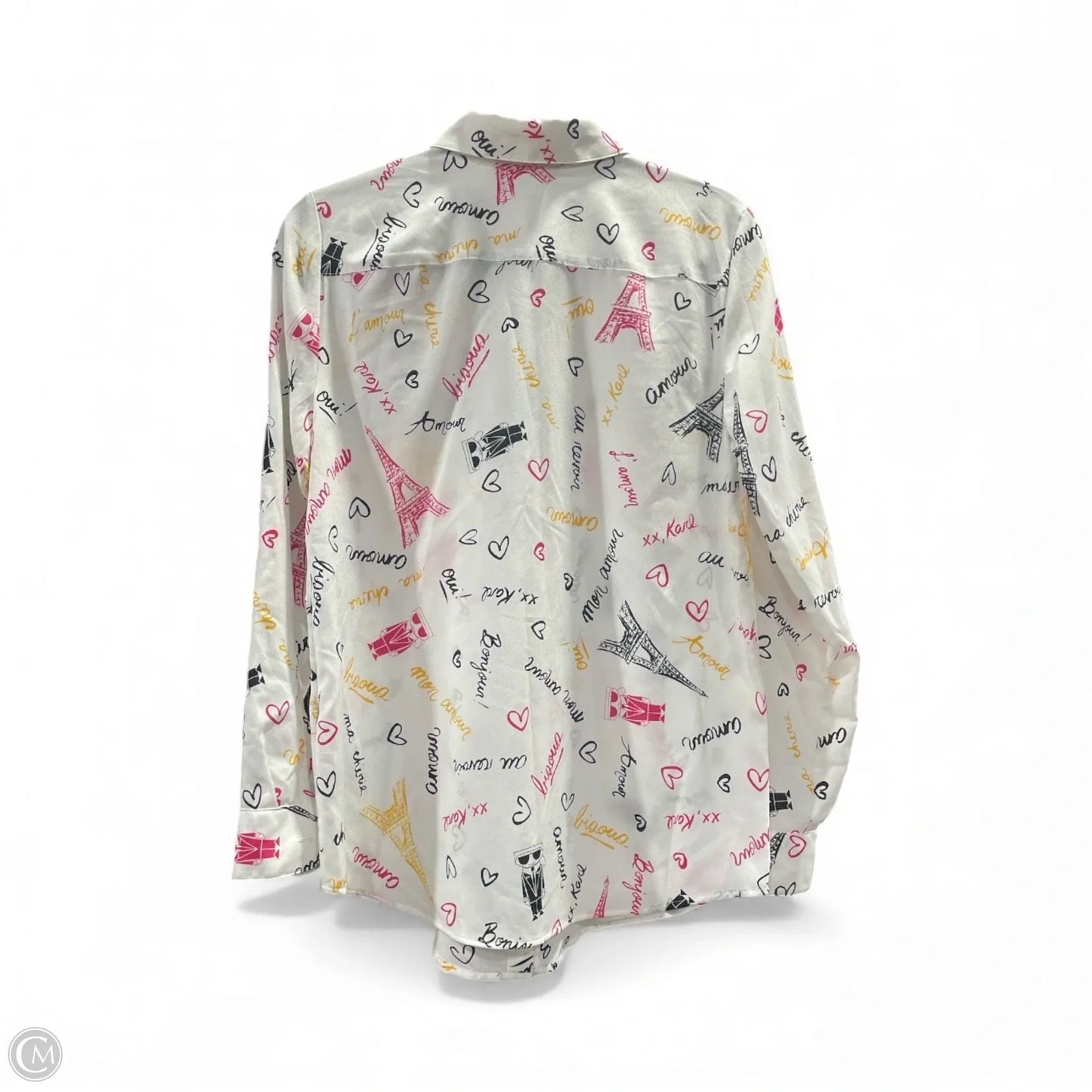 Blouse Designer By Karl Lagerfeld In Multi-colored, Size: S