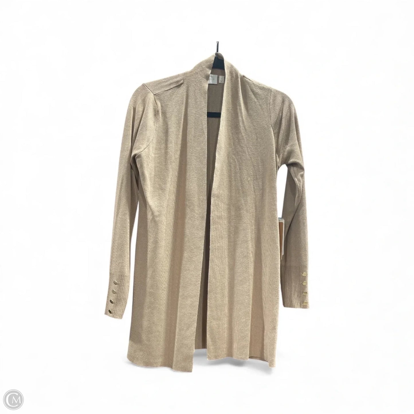 Cardigan By Cyrus Knits In Tan, Size: S