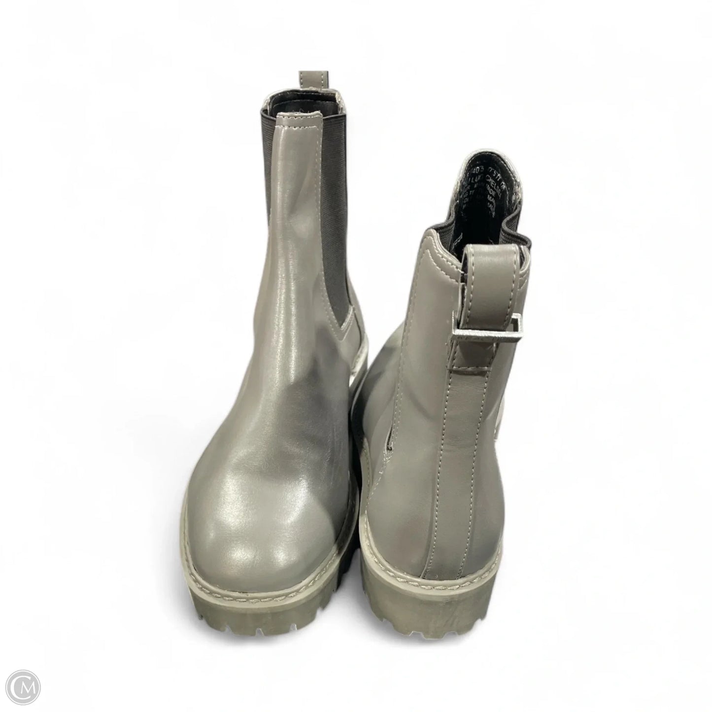 Boots Ankle Flats By Kenneth Cole Reaction In Grey, Size: 9.5