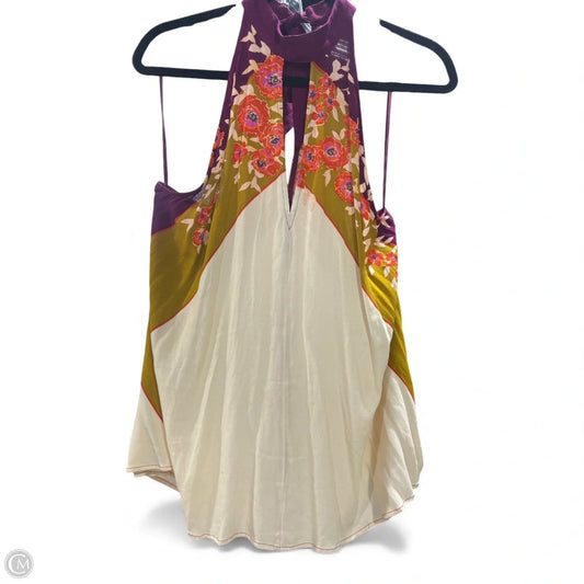 Blouse Sleeveless By Free People In Floral Print, Size: Xs
