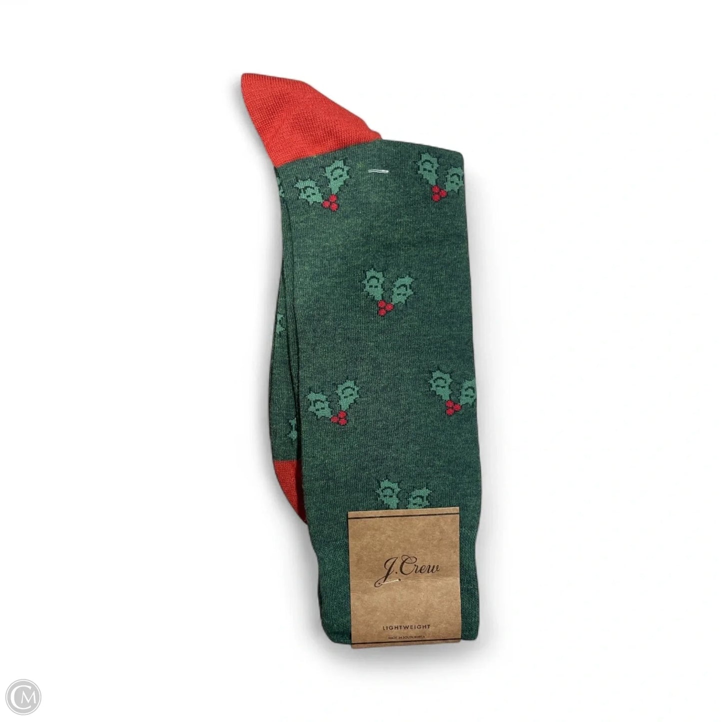 Socks By J. Crew In Green & Orange, Size: Osfm