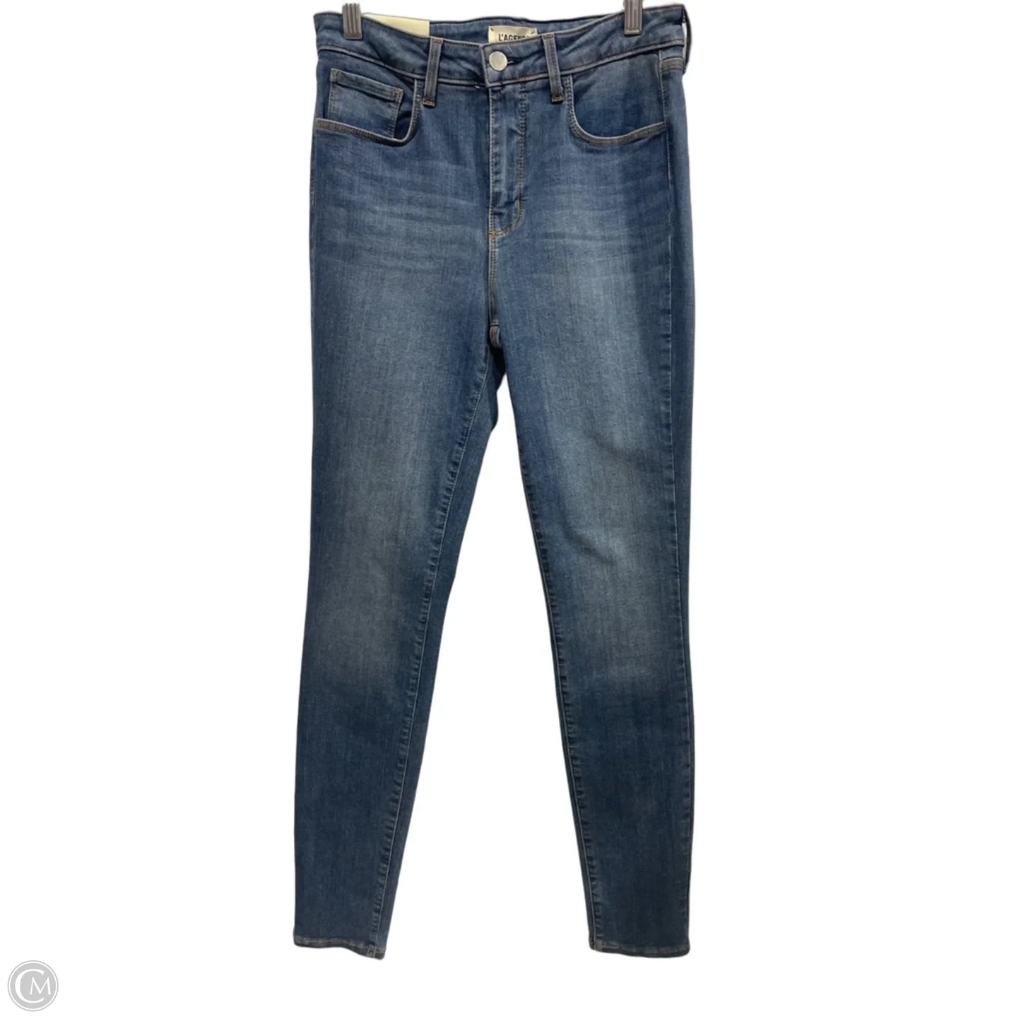 Jeans Skinny By L Agence In Blue Denim, Size: S