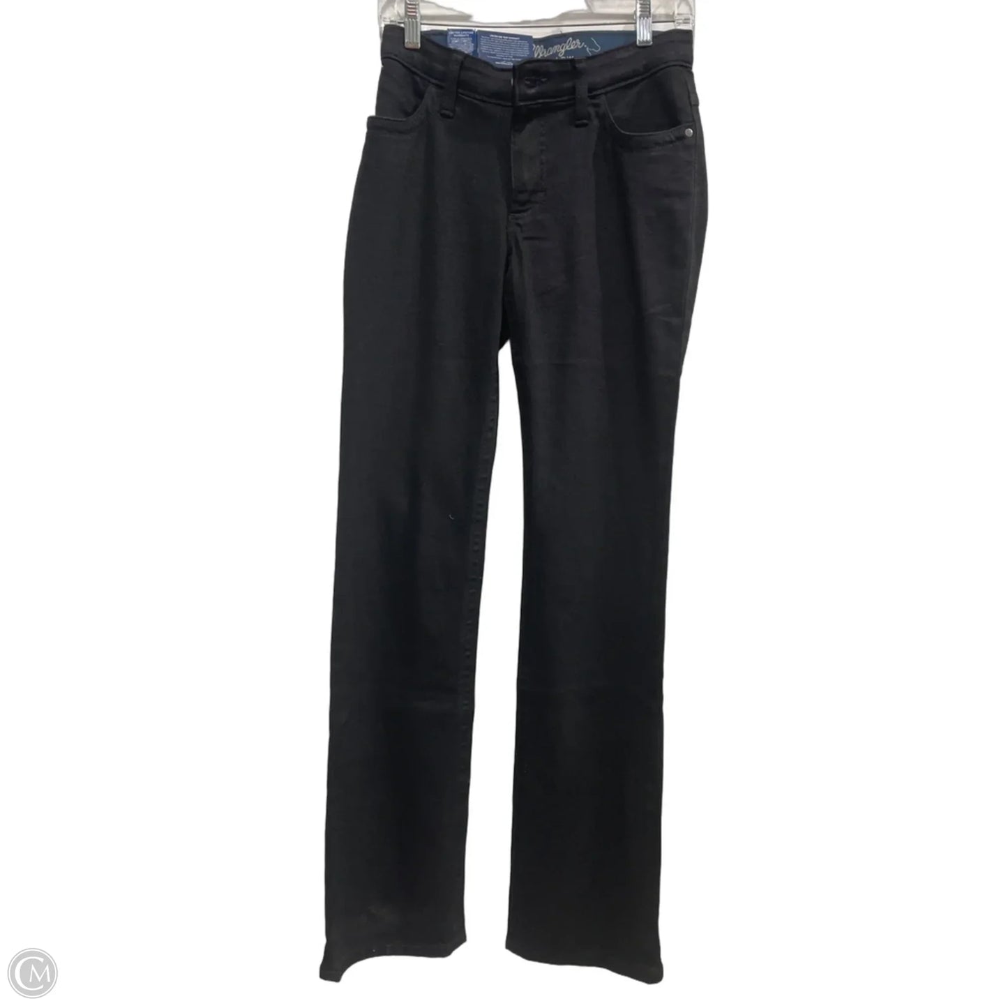 Jeans Boot Cut By Wrangler In Black Denim, Size: 4