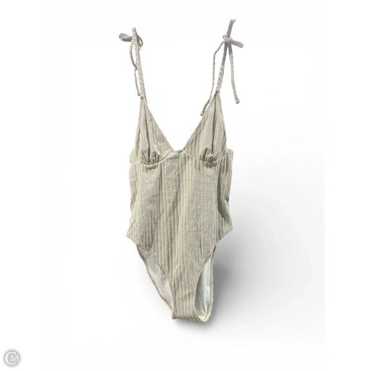 Swimsuit By Solid & Striped In Grey, Size: L