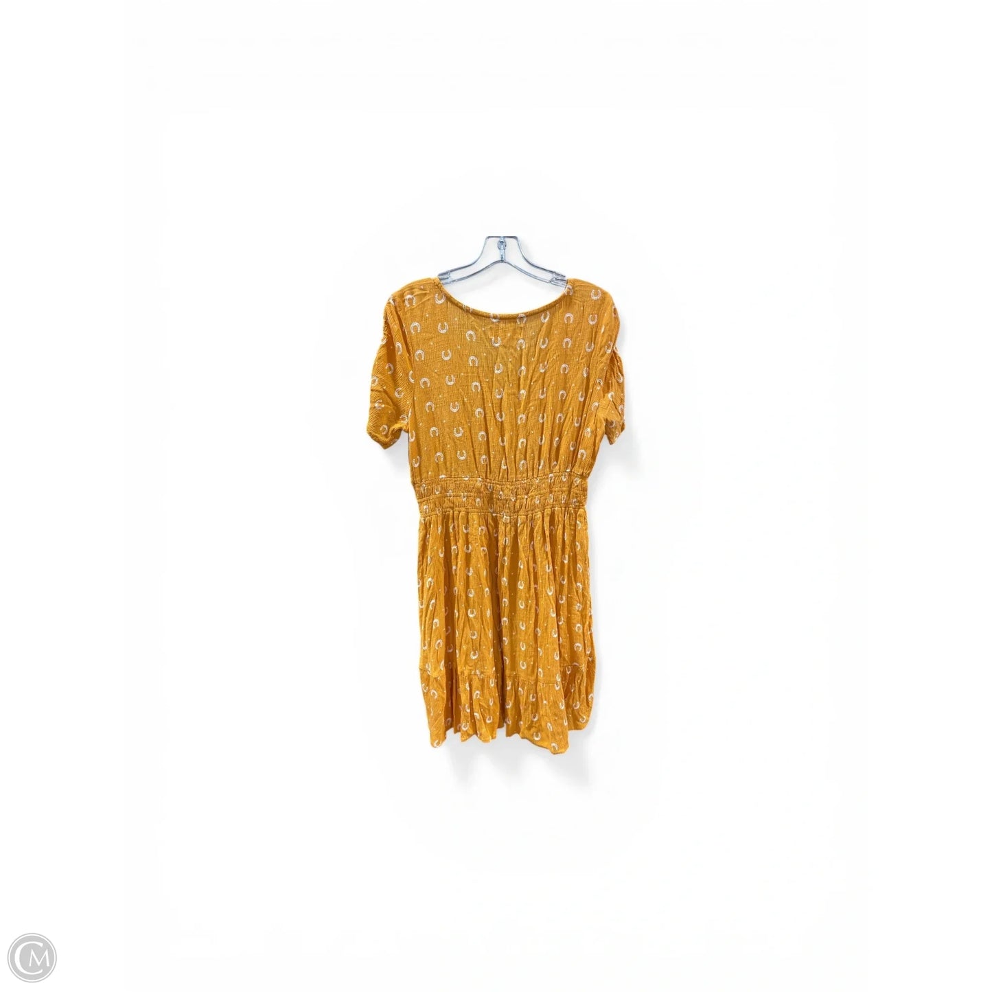 Dress Casual Midi By Idyllwind In Orange & White, Size: L
