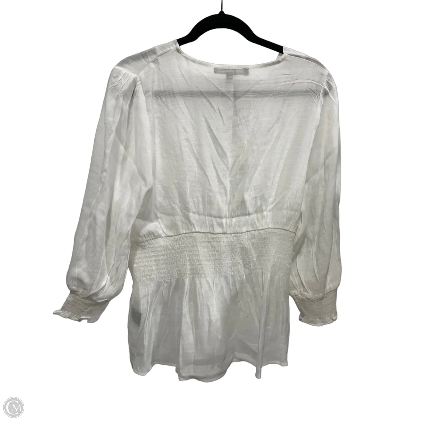 Top Long Sleeve By Harve Bernard In White, Size: Xl