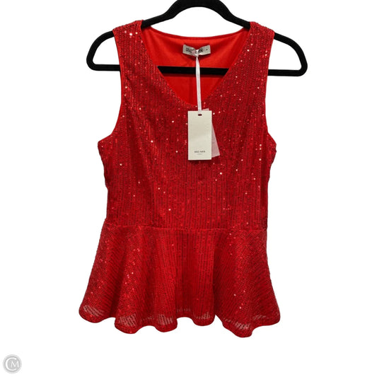 Blouse Sleeveless By Grace Karin In Red, Size: M