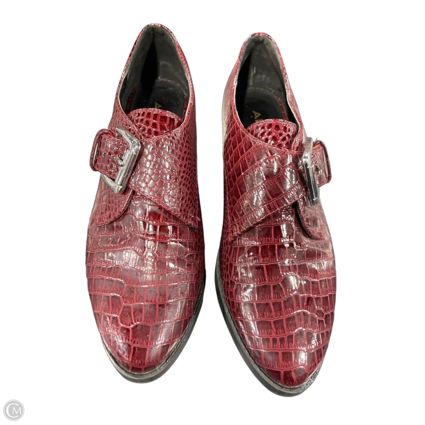 Shoes Heels Platform By Aldo In Maroon, Size: 6.5