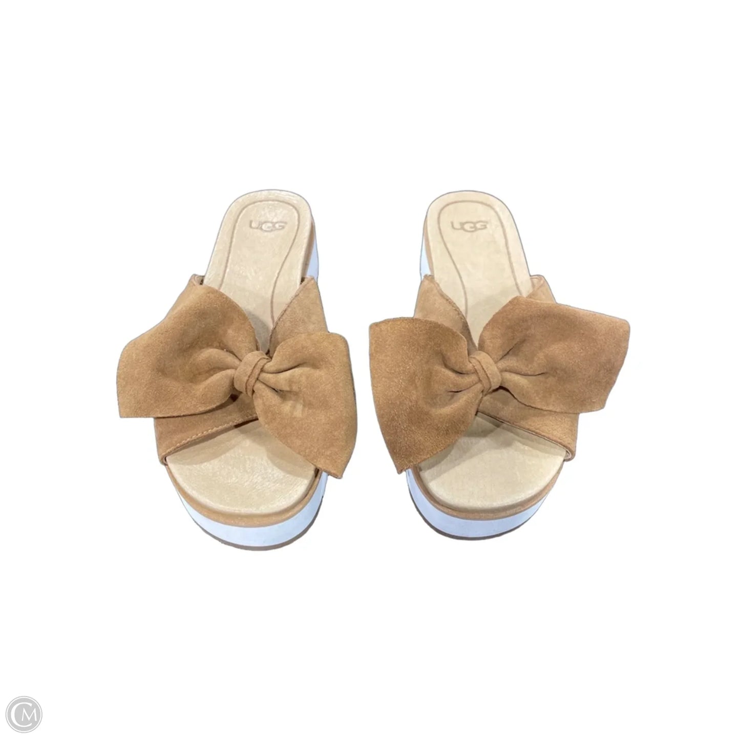 Sandals Designer By Ugg In Brown, Size: 6.5
